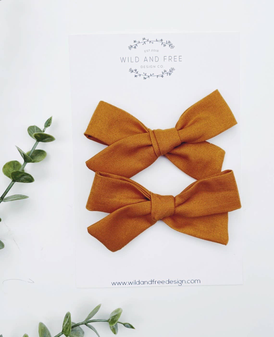 Wild and Free Design Co. – wholesale Hårrosett - Barn – Neutral Pitail Bow set7
