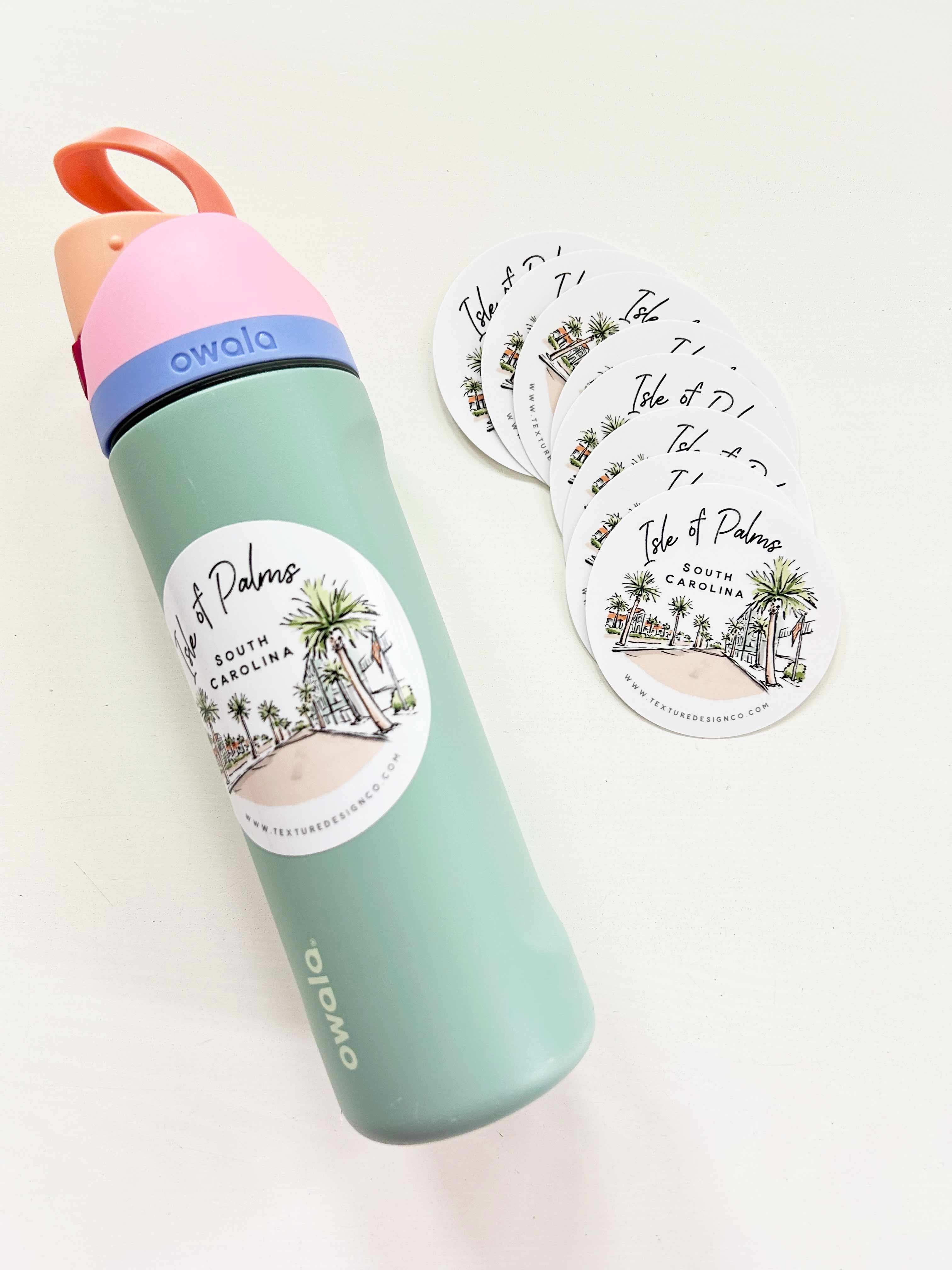 Texture Design Co - Wholesale Sticker - Sherbet Painted Streets - The Isle of Palms Sticker4