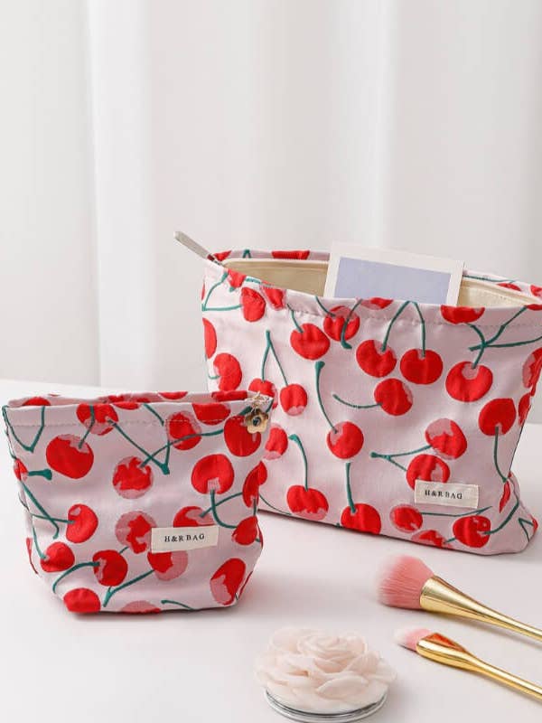 Cute Red Cherry Portable Storage Pouch DP25C592 for wholesale by Dipped Shop