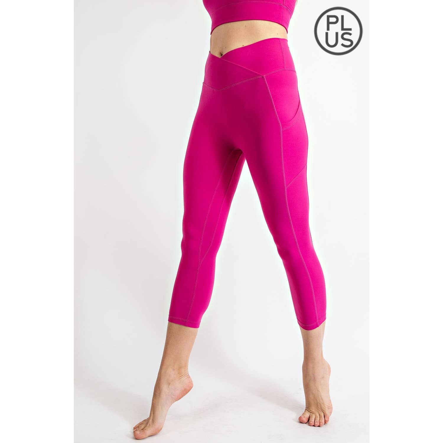 Rae Mode - Wholesale Athletic/Lounge Leggings - Women's - PLUS SIZE V WAIST CAPRI LENGTH LEGGINGS28