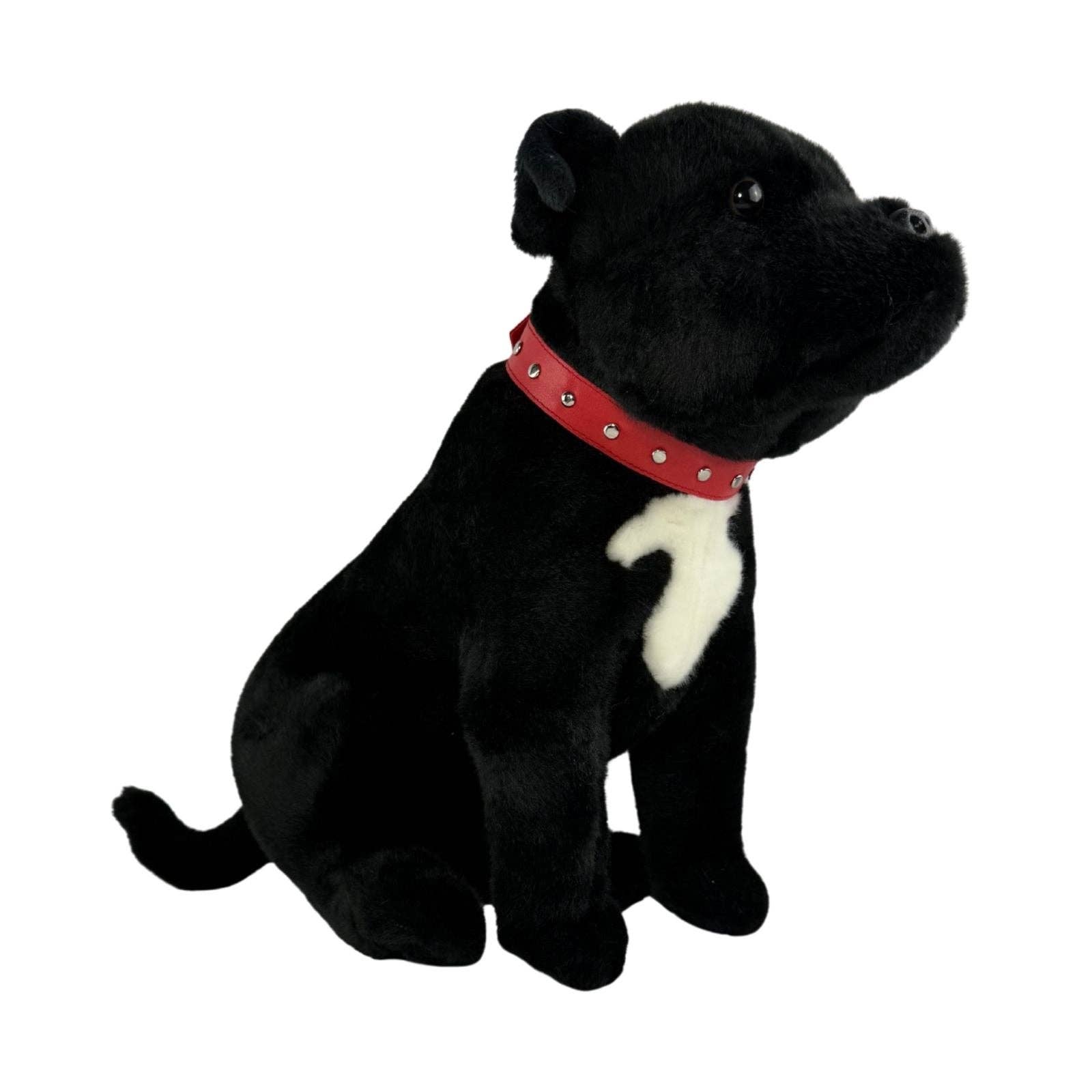 Bocchetta Plush Toys - Wholesale Stuffed/Plush Toy - Kids & Baby - DJ - Staffy - 32cm sitting, black2
