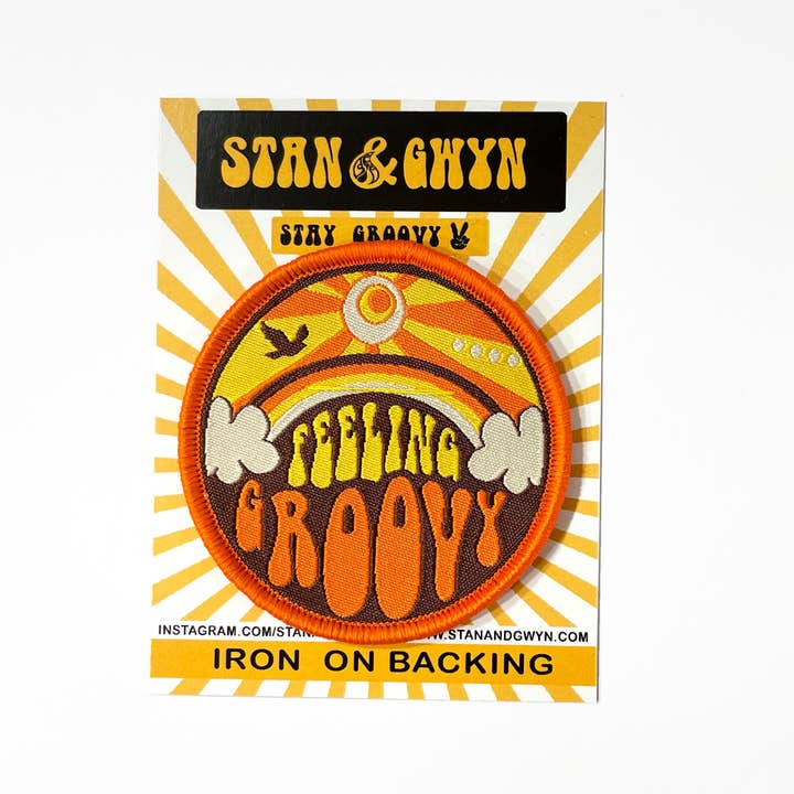 Stan and Gwyn – wholesale Patch – Groovy Patch Badge, Retro Patches, Jacket Patches5