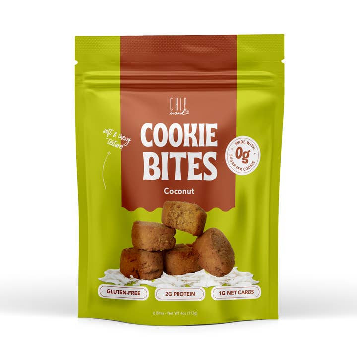 Bouchées de biscuits Keto à la noix de coco grillées pour la vente par ChipMonk Baking