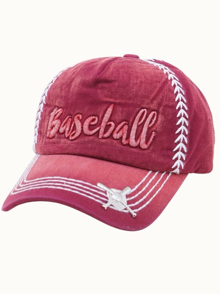 3D-broderi basebollsydd tema keps för wholesale av Olive & Pique