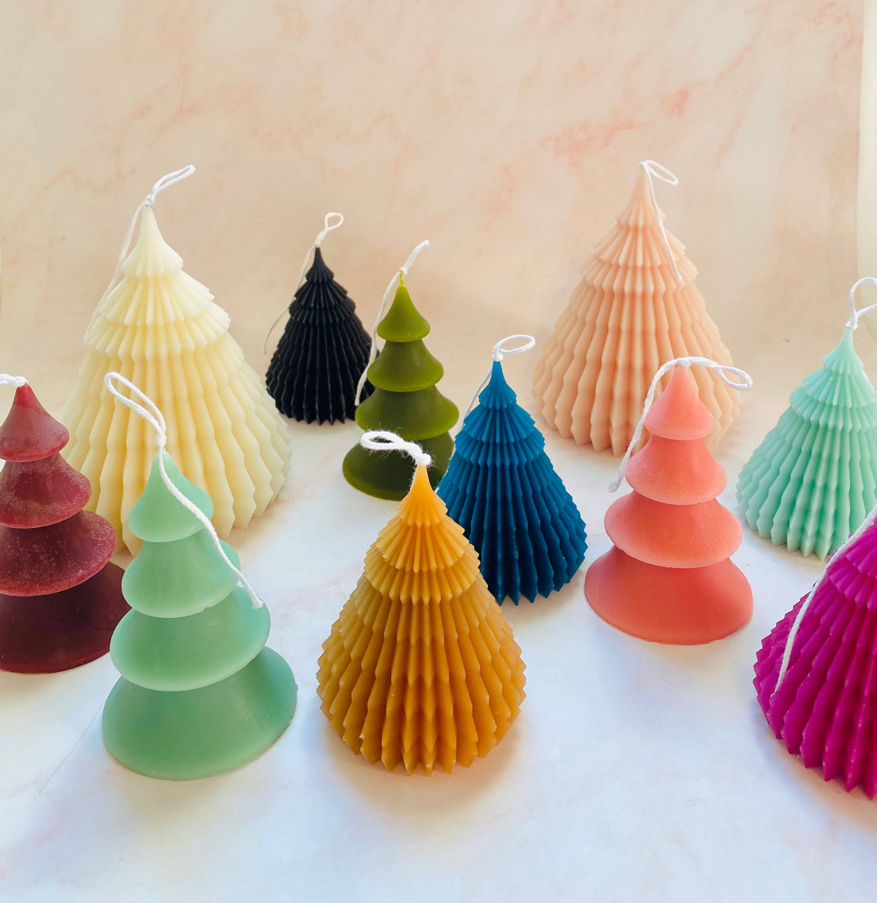 Maple + Love - Wholesale Novelty Candle - 4 Tier Christmas Tree Beeswax Candle3