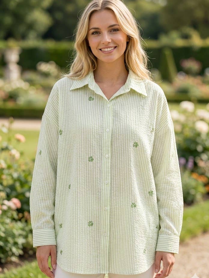 Chemise à manches longues brodée pour la vente par VICTORIA&ISAAC