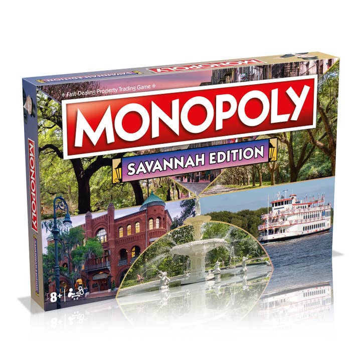 Savannah Edition Monopoly Board Game for wholesale by Top Trumps USA, Inc.