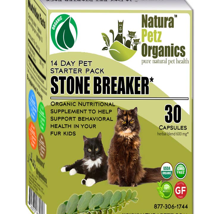 Natura Petz Organics - Wholesale Pet supplement – Cat/dog - Stone Breaker Starter Pack for Dogs & Cats *1