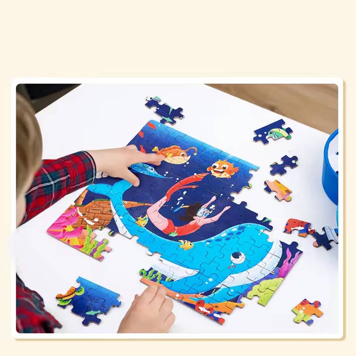 JSBlueRidge Toys - Wholesale Puzzle - Kids - Montessori Jigsaw Brain Puzzle Set For Kids