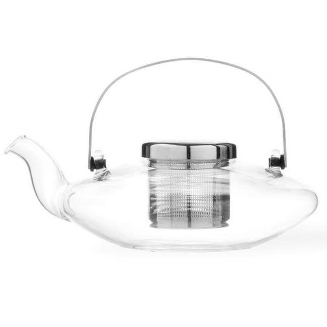 Viva | Espro | Liiton - Wholesale Tea Pot - Infusion™ Glass Low Profile Teapot w/ Infuser - 18oz / 0.55L0