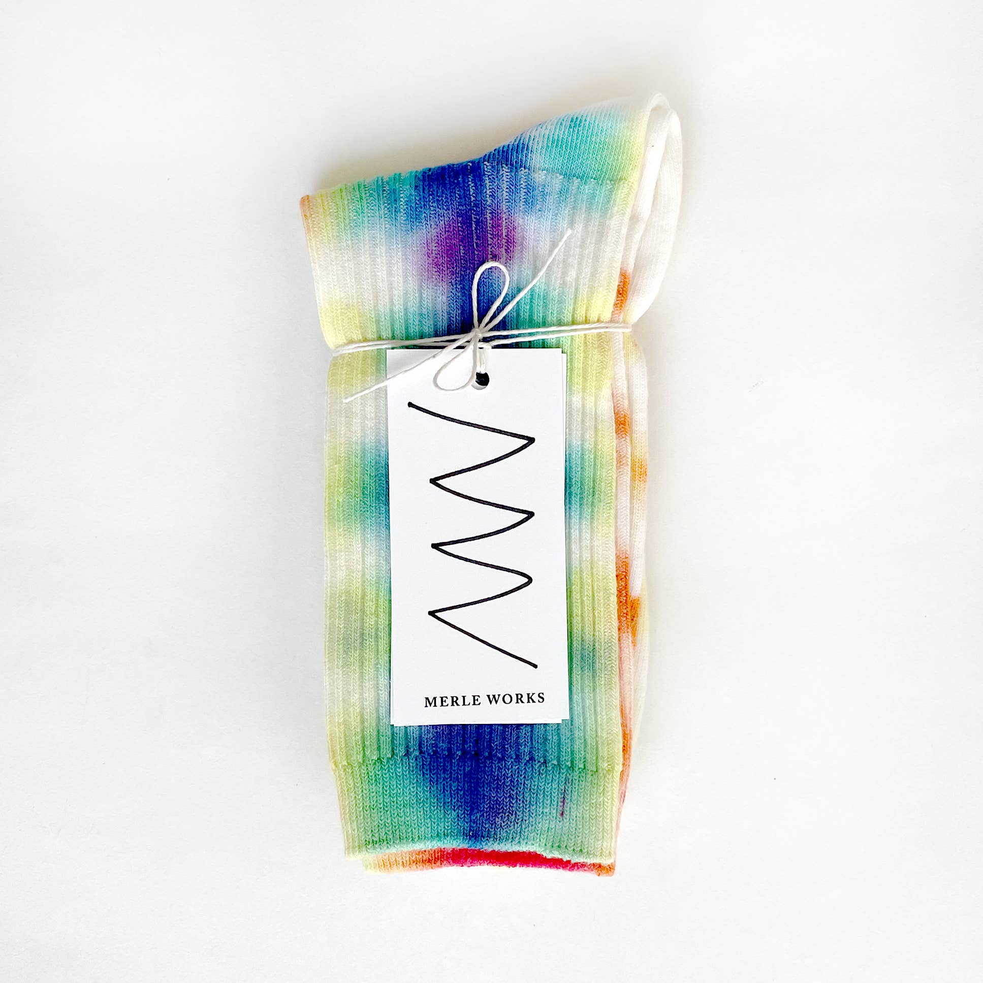 Merle Works - Wholesale Socks - Unisex - Rainbow Brite Tie-dyed Dressy Socks3
