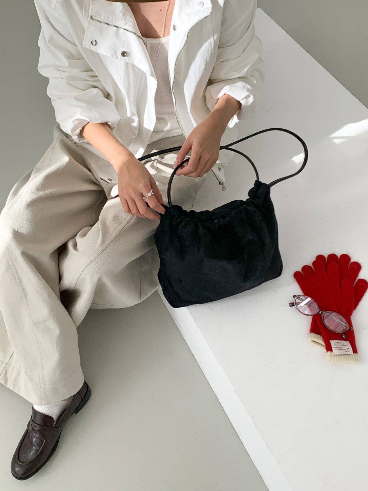 Little Light - Wholesale Shoulder Bag - Women's - Stella Soft Suede Gather Bucket Bag14