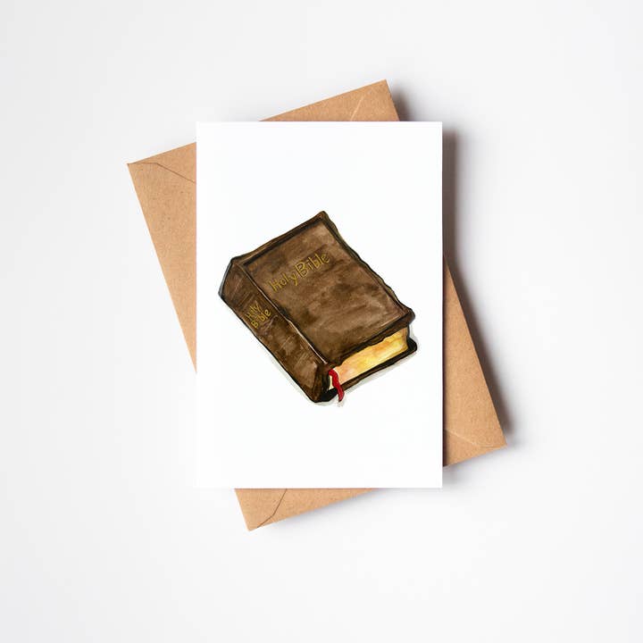 Holy Bible - Greeting Card - Notecard for wholesale by Teresa Sheeley Studios