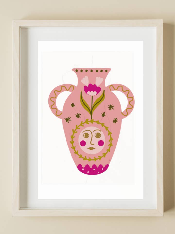 Spring Vase Print for wholesale by Hannah Via Art