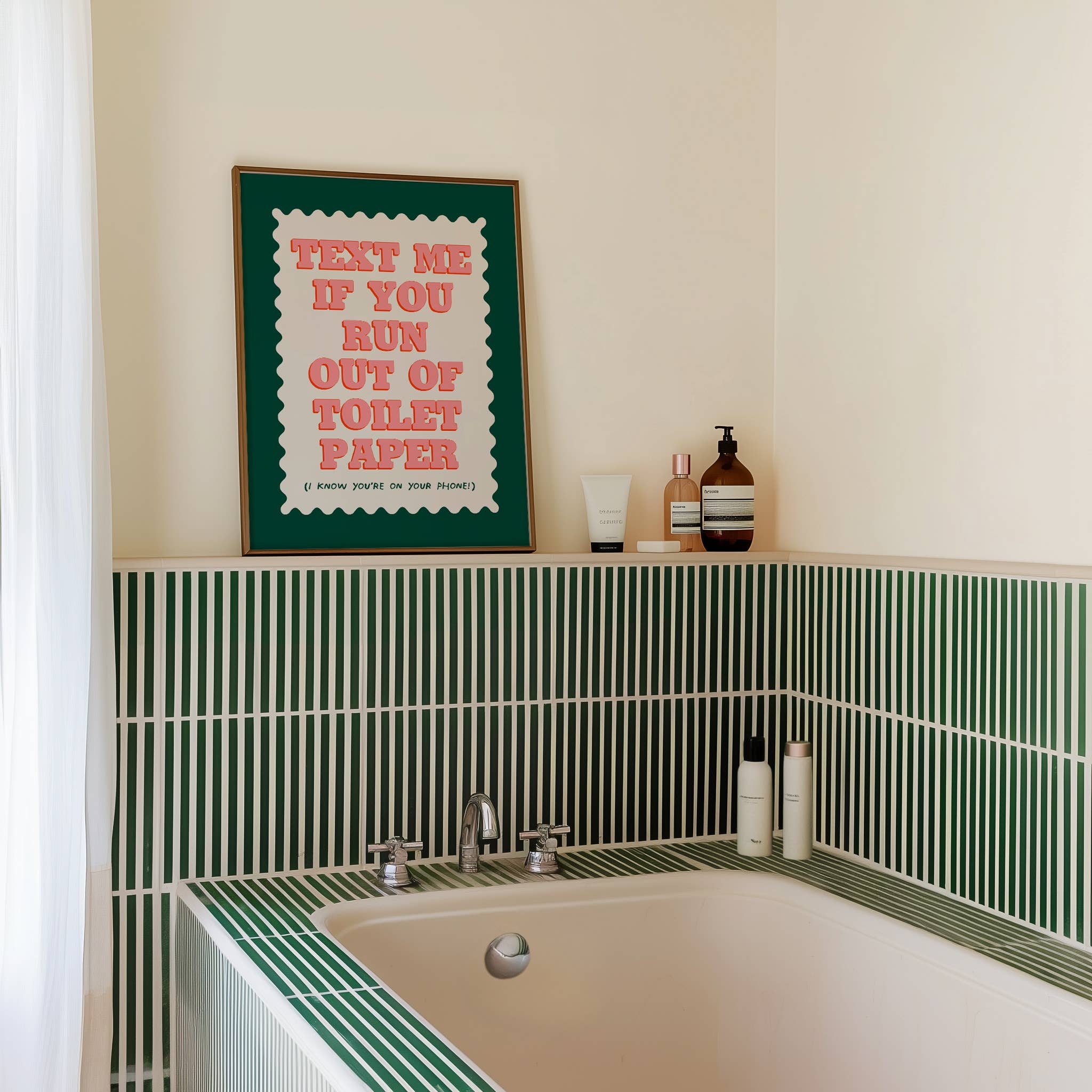 Lune Club - Vente Affiche d'art - Texte Si Vous Manquez De Papier Toilette Imprimez3