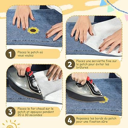 CARALI / MYC Paris – wholesale Lapp – Set med 100 strykpåser i bohemisk stil4