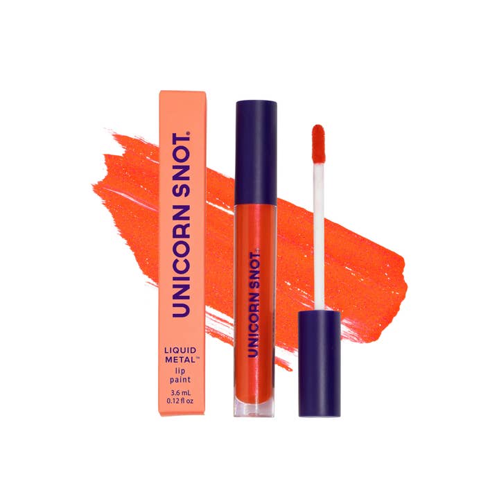 Liquid Metal Lip Stain | Red-Lava | Lip Paint | Lipstick for wholesale by Unicorn Snot | Glitter Beauty