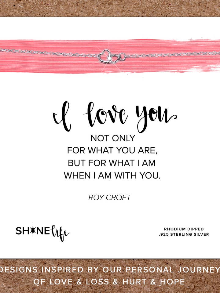 Jag älskar dig Halsband: Valentine Gift Vänskap Kärlek Hjärta för wholesale av Shinelife