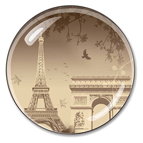 City Souvenirs - Wholesale Paper Weight - Eiffel Tower Paperweight with Arc de Triomphe Crystal