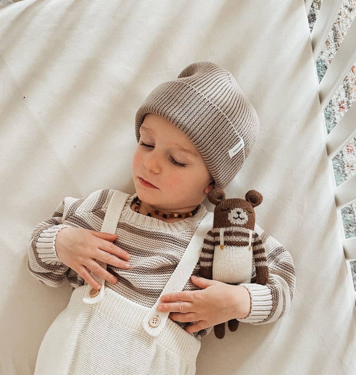 Yooushi - Wholesale Overalls - Baby - Cloud Cream Knit Suspender Pants3