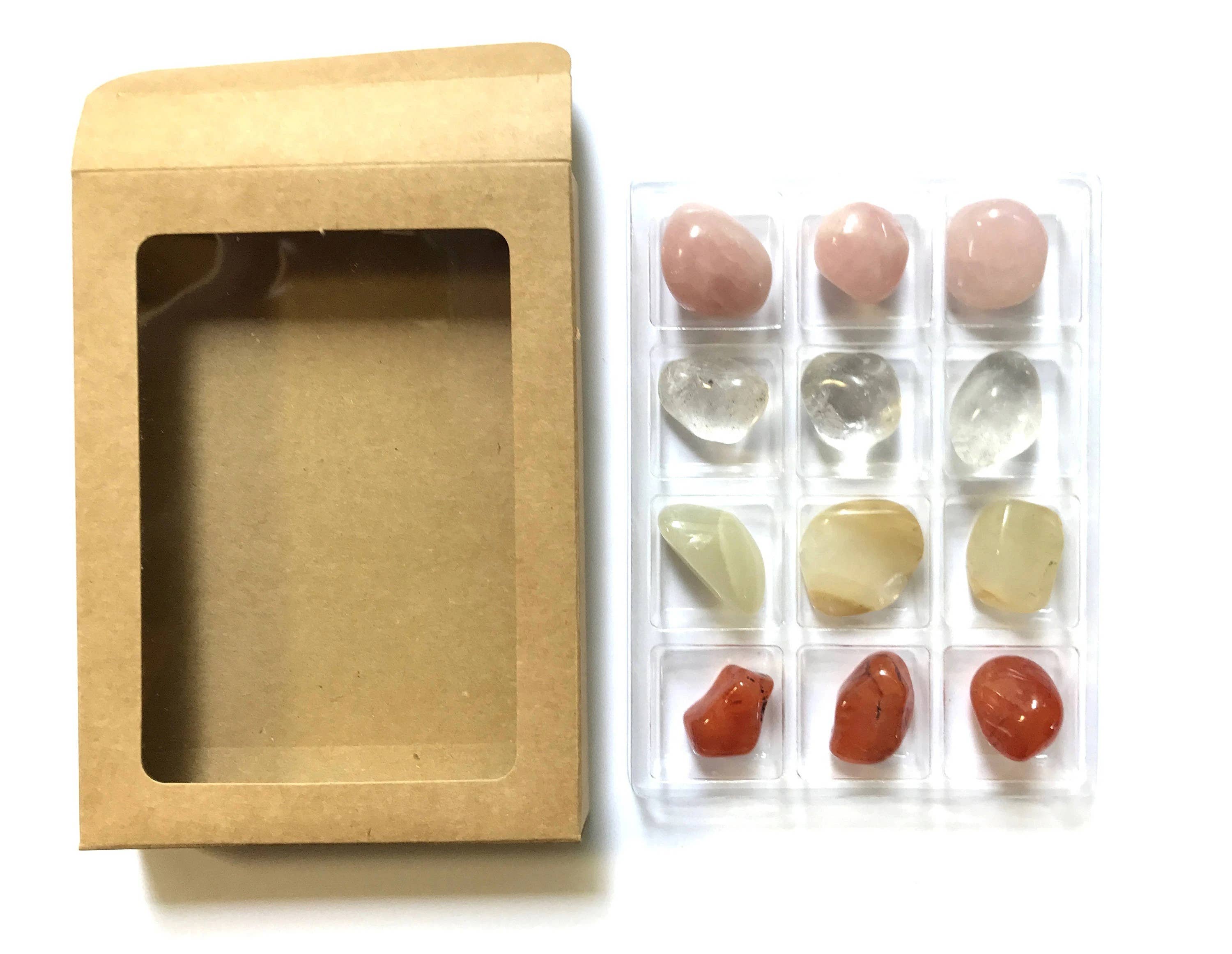 Crystal Grids - Vendita all'ingrosso Pietra/cristallo spirituale - Fertility - Rox Box - Kit Crystals and Stones, set regalo16