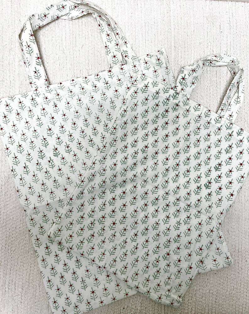 natural habitat - Vente Sacs de course/à provisions - Sac 15x18 Holiday Winterberry1