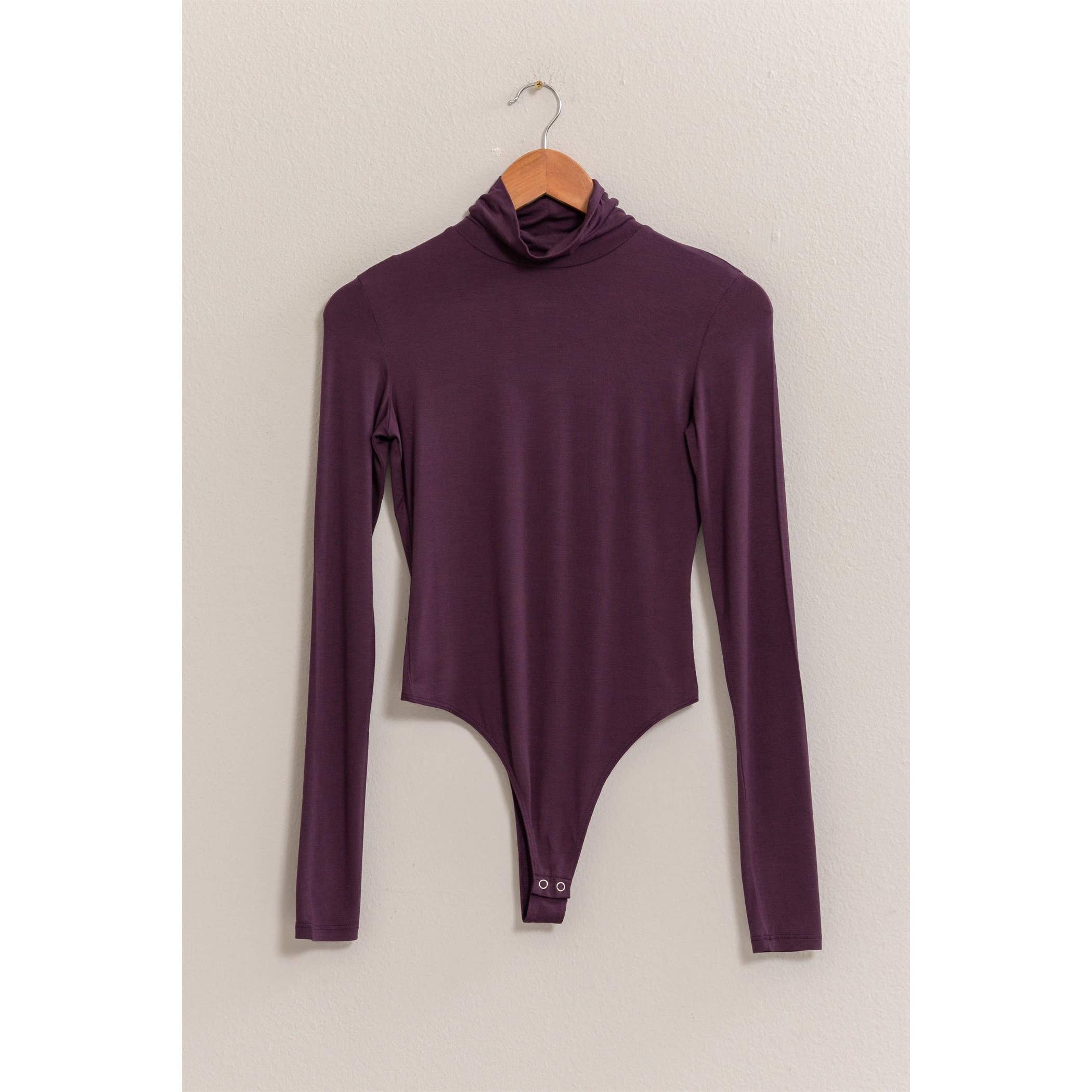 Double Zero - Wholesale Bodysuit - Women's - Long Sleeve Turtleneck Bodysuit1