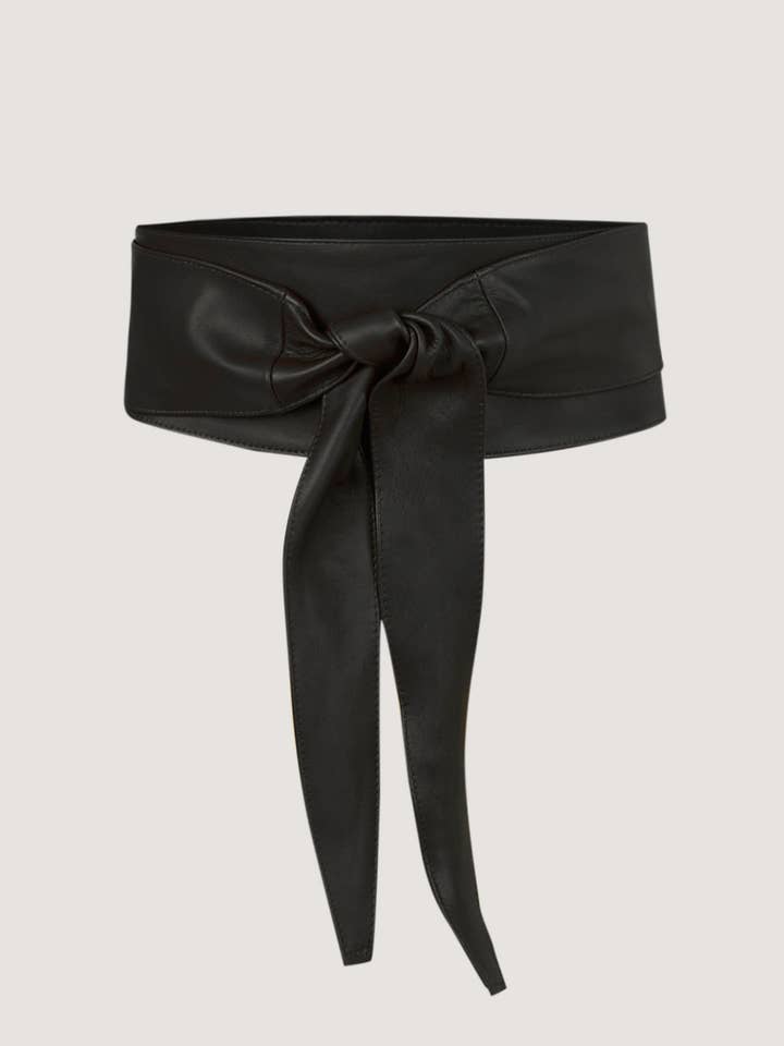 Wide leather belt for wholesale by Rodier