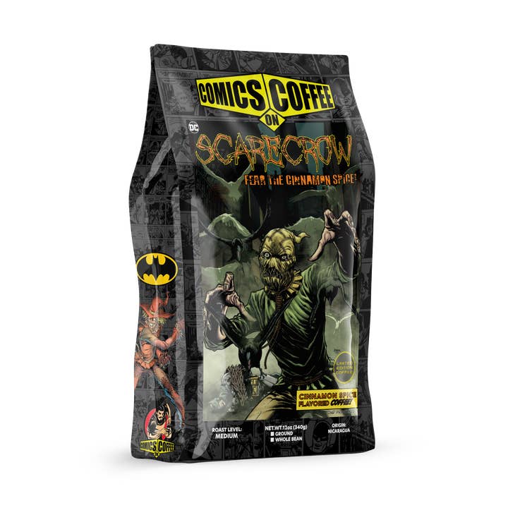 Scarecrow: Fear the Cinnamon Spice 12oz Coffee for wholesale by Comics On Coffee