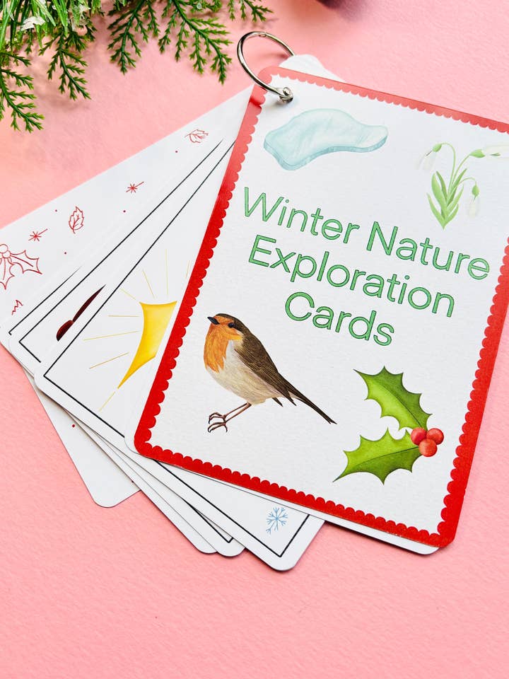 Winter Nature Scavenger Hunt Cards for Kids | Eco-Friendly Outdoor Christmas Gift for wholesale by Pixiecraft