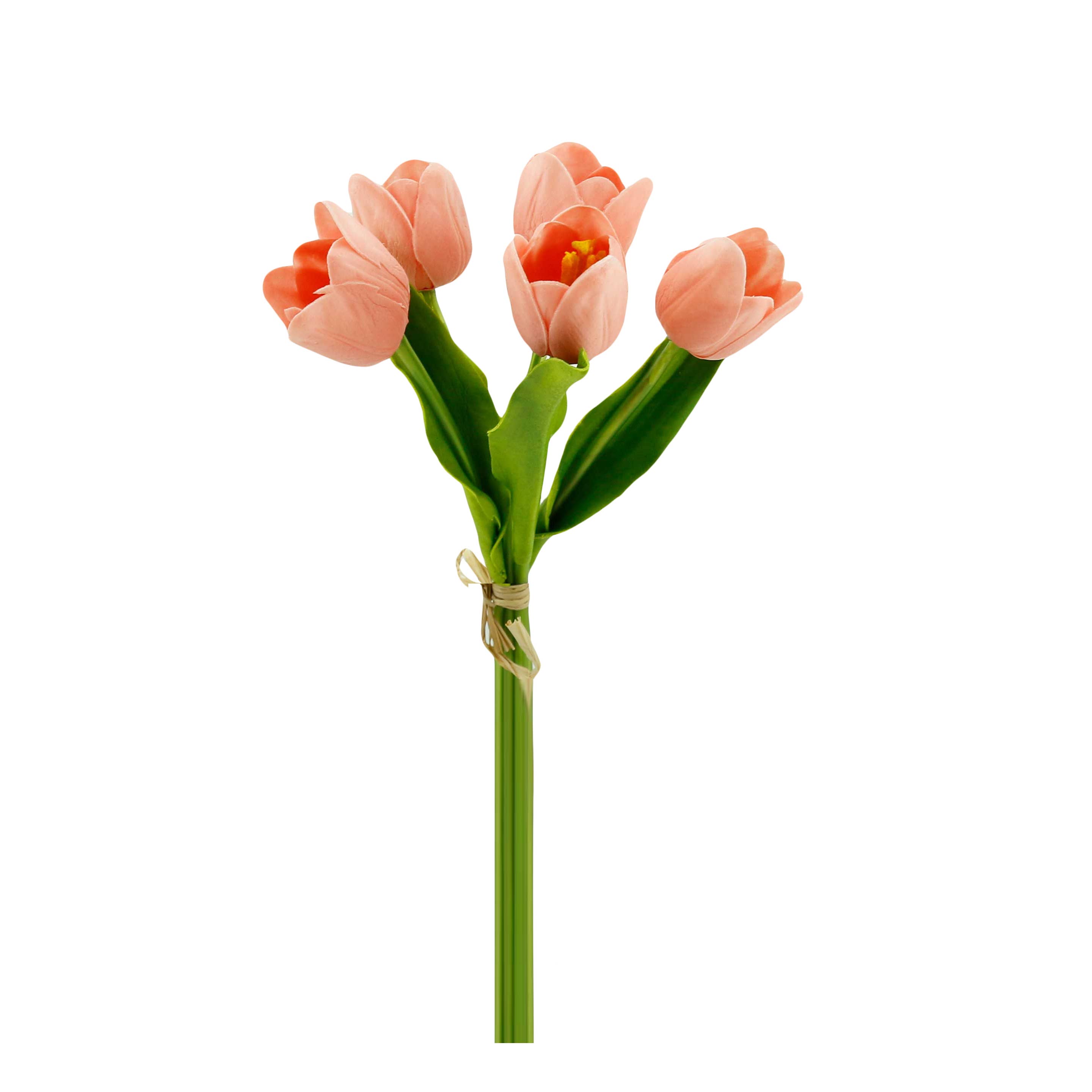 Angel Isabella – wholesale Artificial flowers – Pack of 5-stems Real Touch medium open tulip5