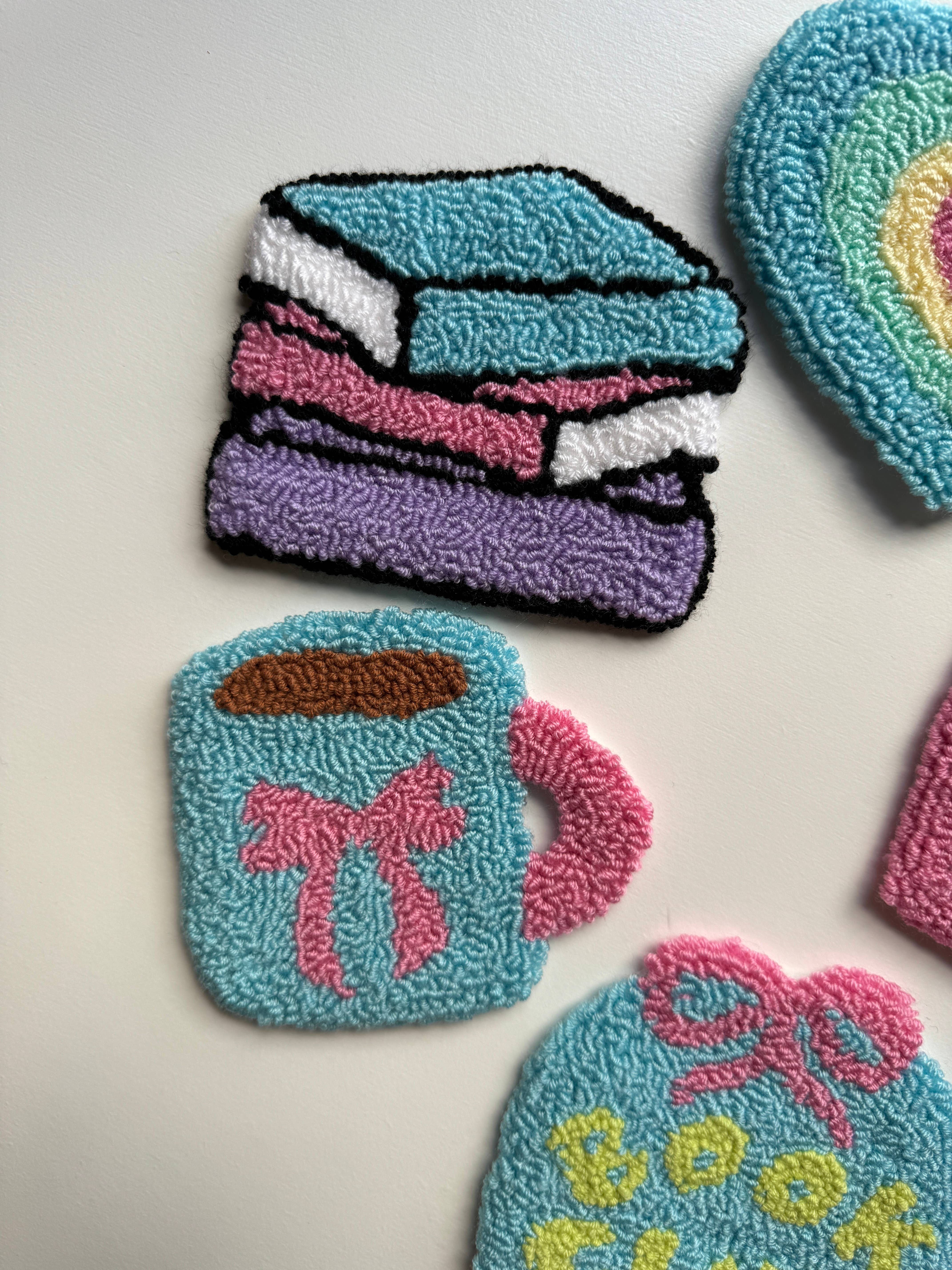 MUUDLAND - Vente Sous-verre - Sous-verres tapis de tasse tuftés en punch needle2