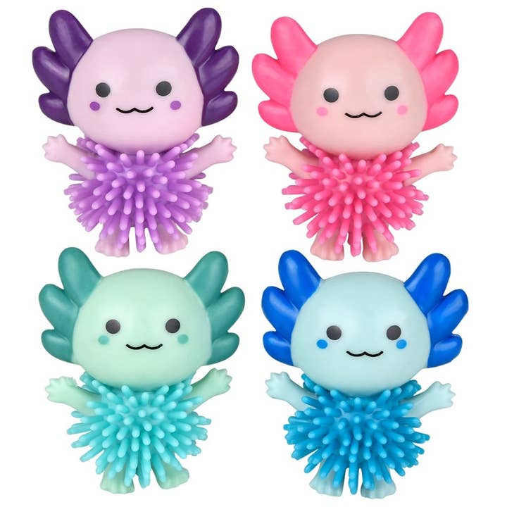 Giocattoli per bambini Spiky Axolotl 24ct LLB da 2" per la vendita all'ingrosso da parte di La Luna Bella - Toys