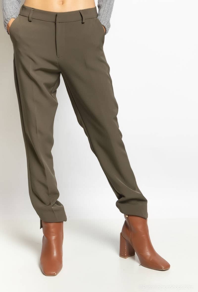 Attentif Paris – wholesale Pants – Women's – [Timeless] High-waisted cigarette pants47