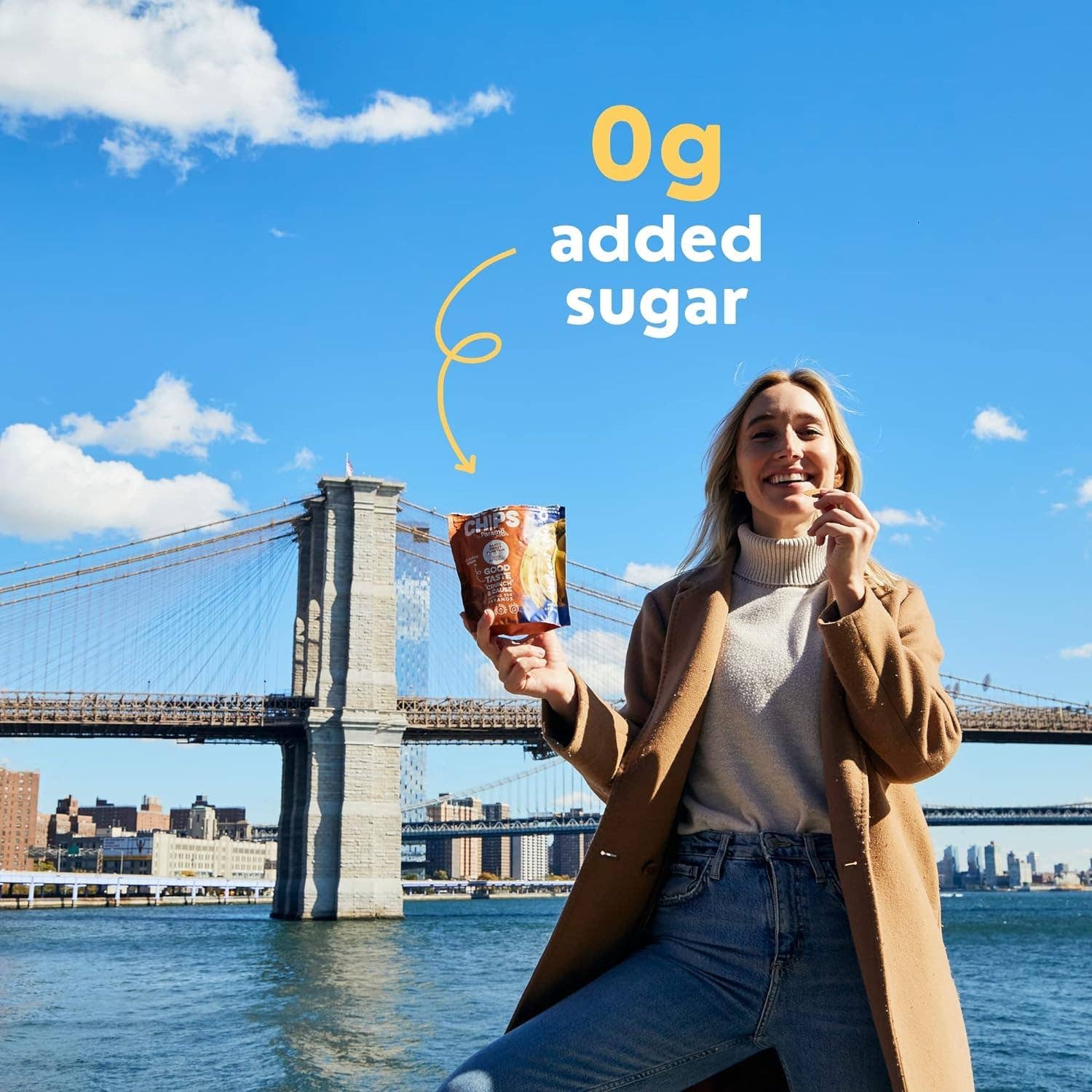 GOOD CHIPS by Paramo Snacks - Wholesale Chips - 12 count Baked Sweet Plantain Banana Chips - 0.7oz bags6