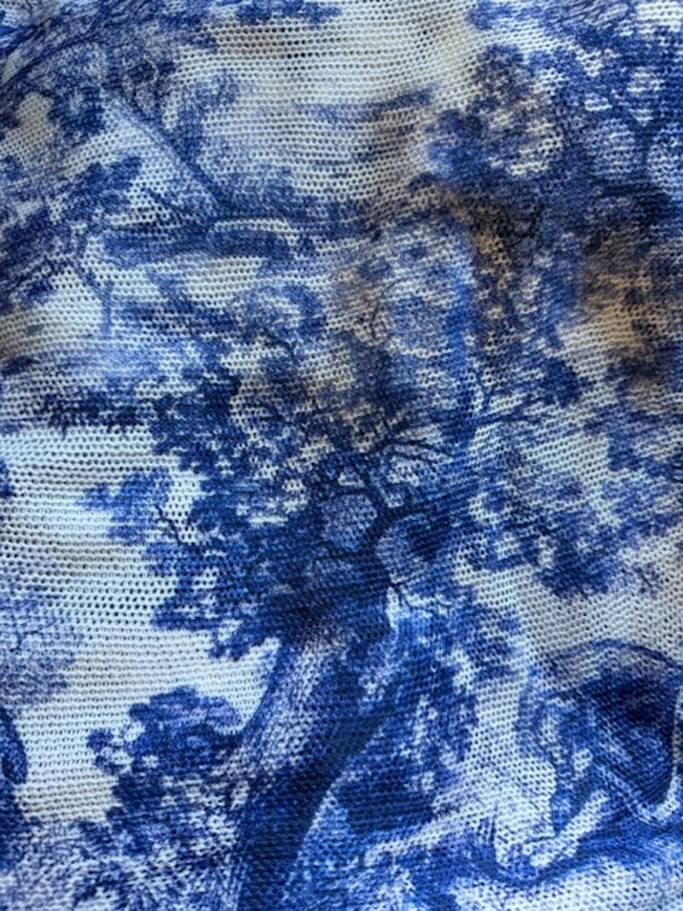 Look Mode Usa – wholesale Knitted jumper – Women′s – "Toile de Jouy" Printed Batwing Sweater13