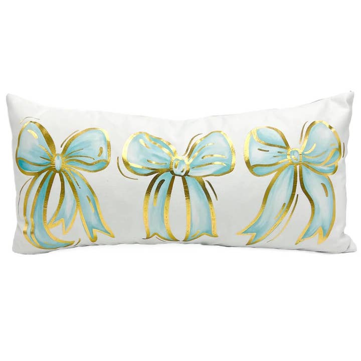 Guldfolie Tiffany Rosetter Kudde för wholesale av Rachel Brooks Design, LLC