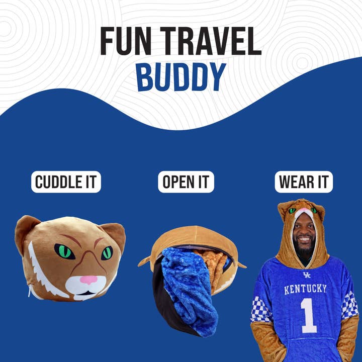 OrangeOnions - Wholesale Hoodie - Unisex - University of Kentucky Blanket Hoodie & Pillow Snugible5