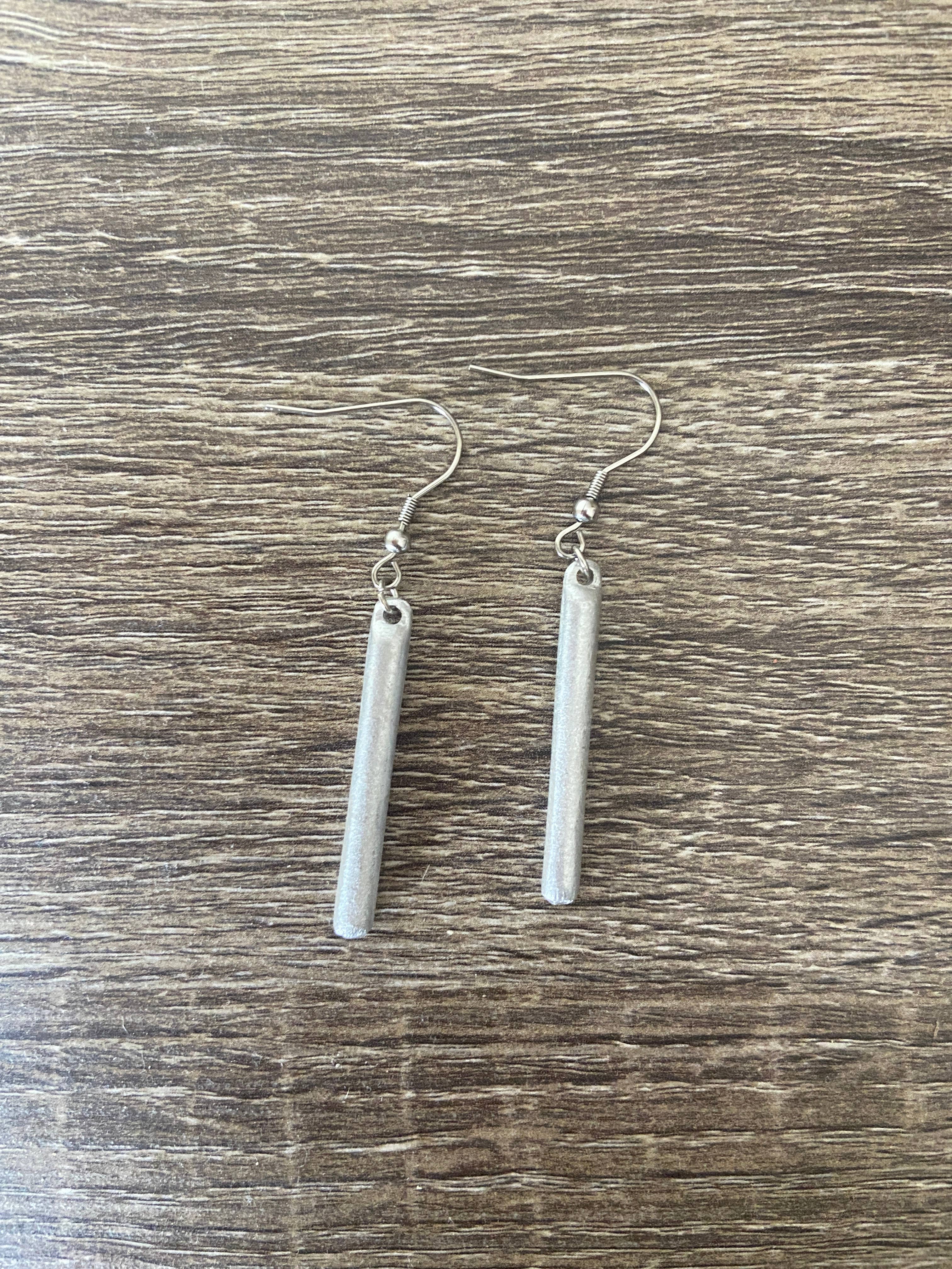 A Million Elephants - Wholesale Dangle Earrings - Recycled Bombshell Bar Dangle Earrings - Upcycled Jewelry2