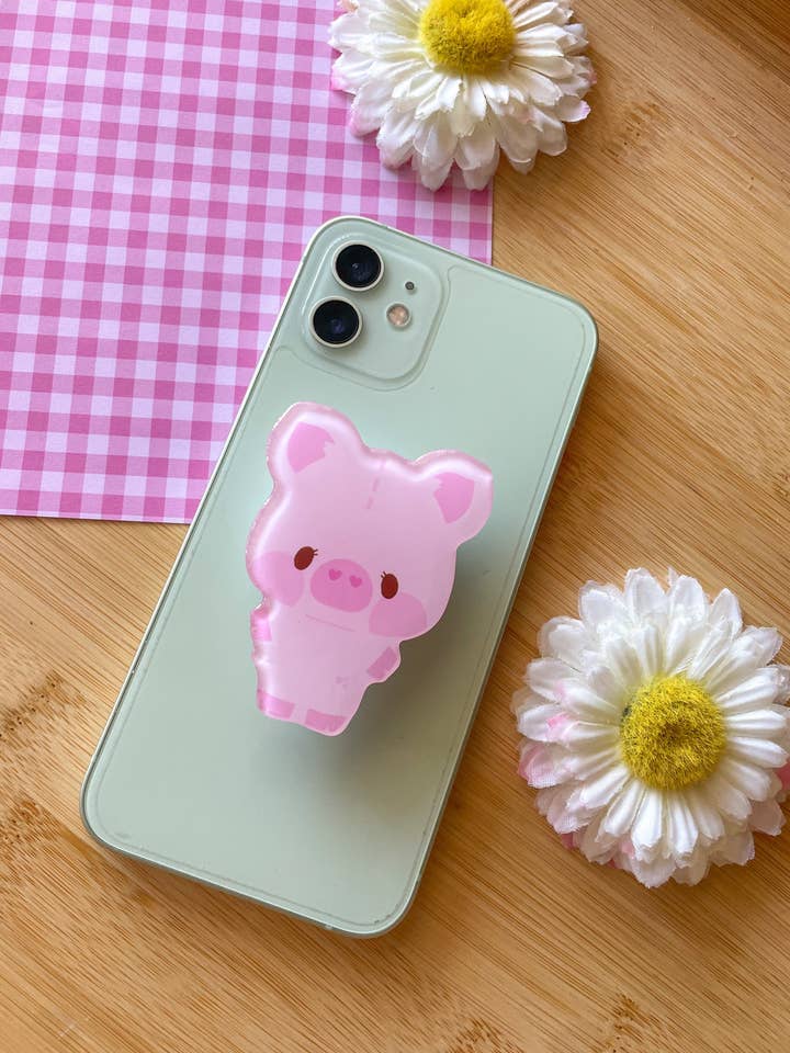 Biscuit the Pig telefon grippy for engroshandel hos Basura Gang