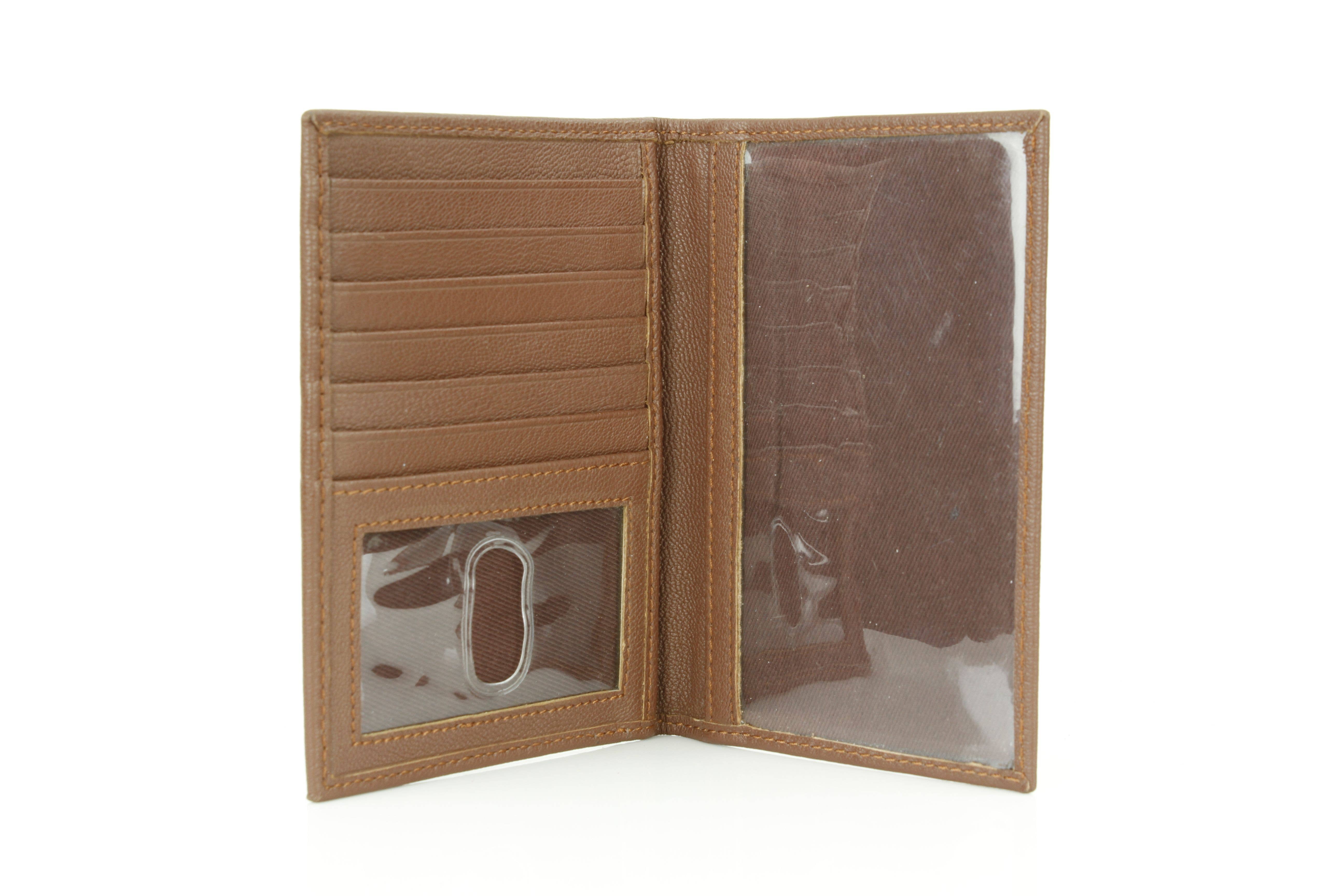 Leather Impressions Inc - Wholesale Passport Case - Unisex - Leather Passport Holder with Card Slots RB LW 21 10052