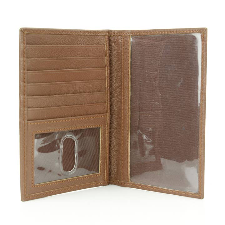 Leather Impressions Inc - Wholesale Passport Case - Unisex - Leather Passport Holder with Card Slots RB LW 21 10052