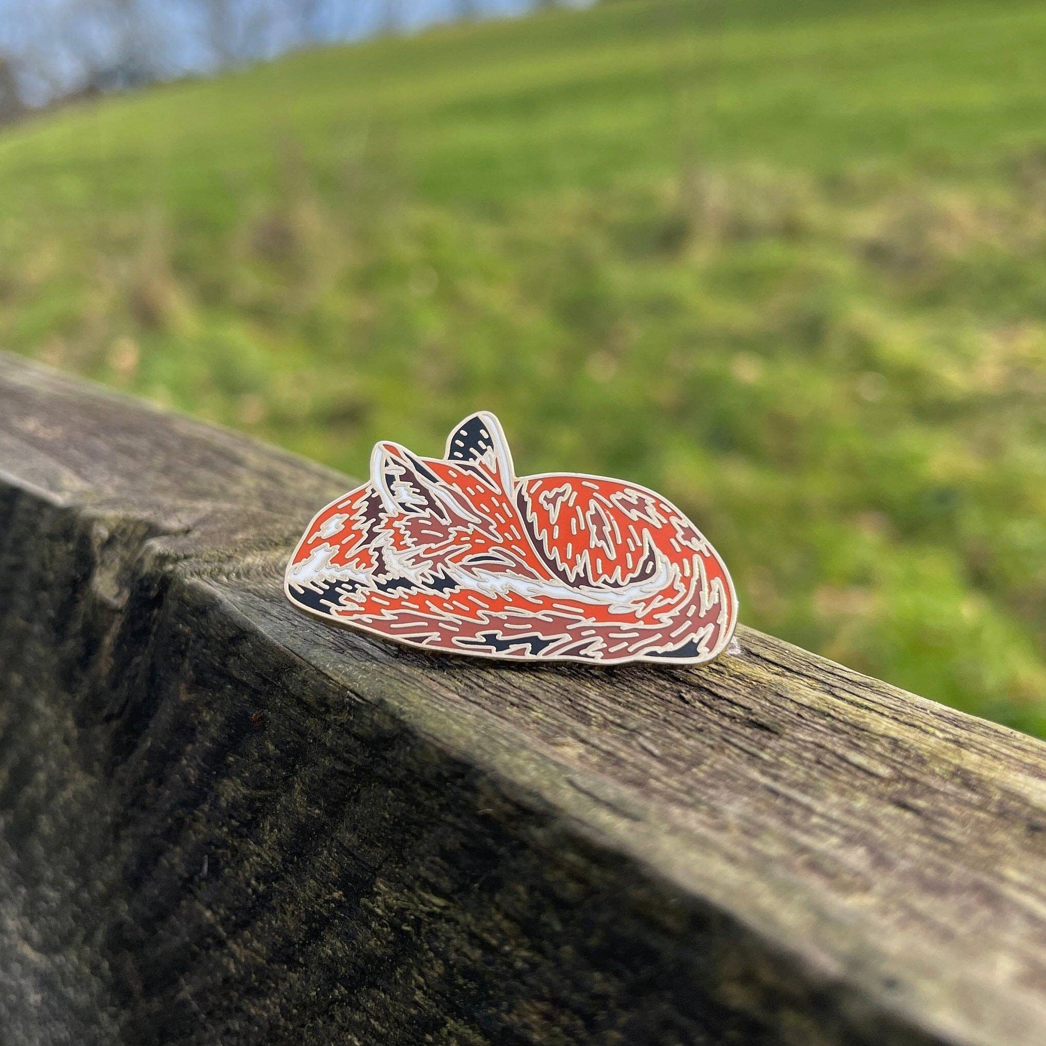 Ferne Creative – Engroshandel Reversnål/knap – Rød ræv hård emalje pin3