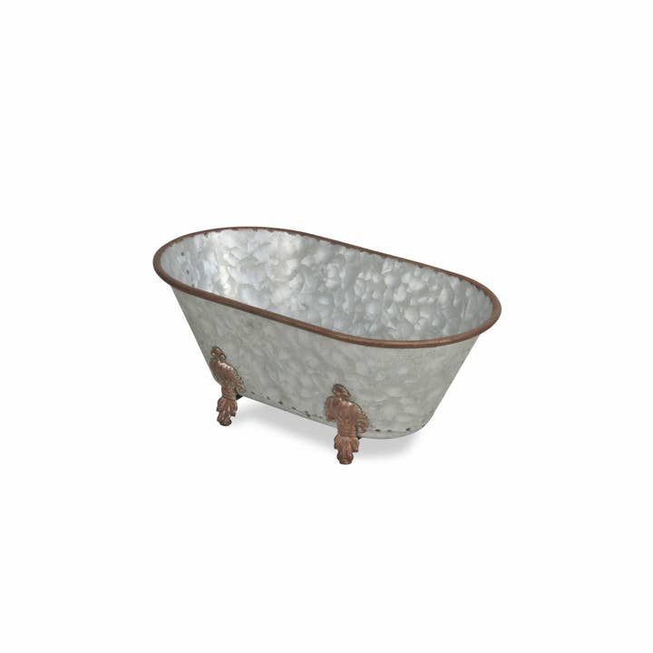 HomeRoots – Engroshandel Skulptur – Jumbo hamret metal badekar skulptur