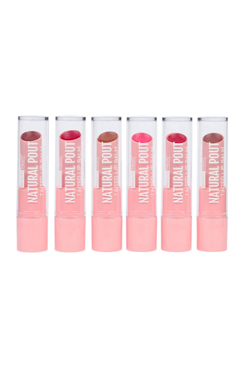 PINEAPPLE Beauty - Wholesale Lip Balm - Beauty Treats 612 Natural Pout Tinted Lip Balm - 24pc2