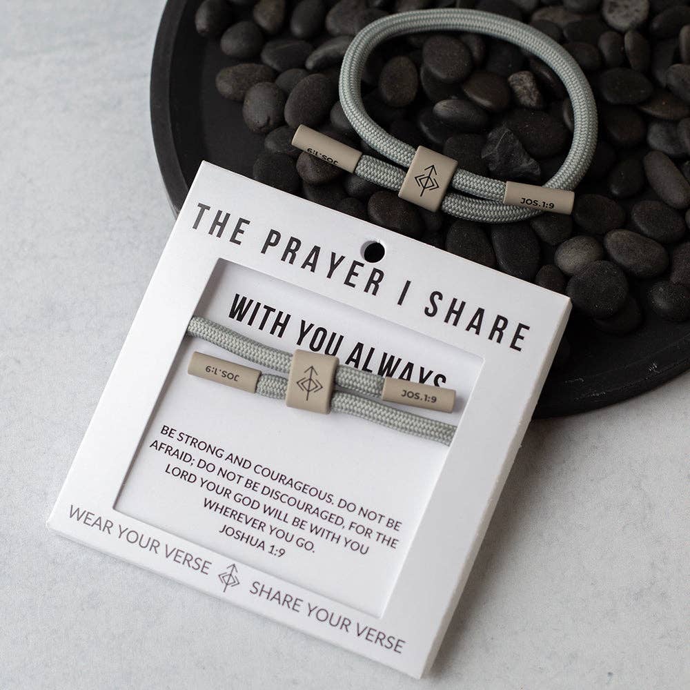 The Prayer I Share - Vente Bracelet tissé/tressé - Bracelet Cordon AVEC TOI TOUJOURS | Bijoux Chrétiens | Écriture4