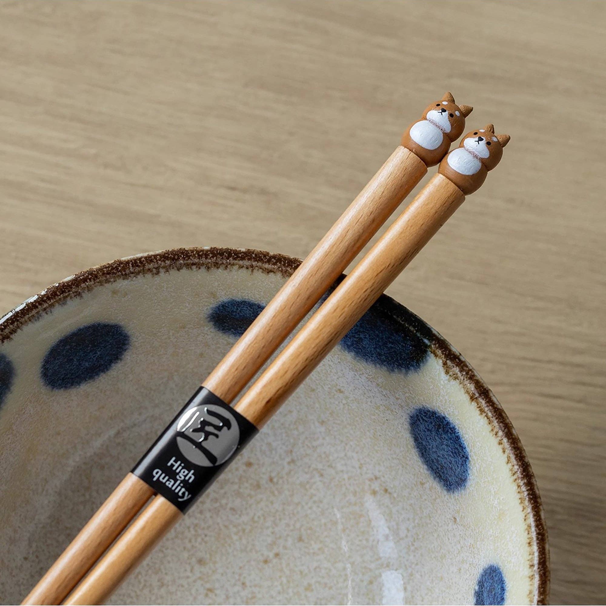 MinoCraft - Wholesale Chopsticks - Wooden chopsticks with animal decorations4