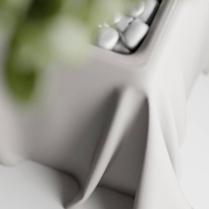 The Butler's Company – Großhandel Blumentopf – Niedlicher Seidenstoff-Plastiktopf | Elegante Pflanzentopf-Behälter1