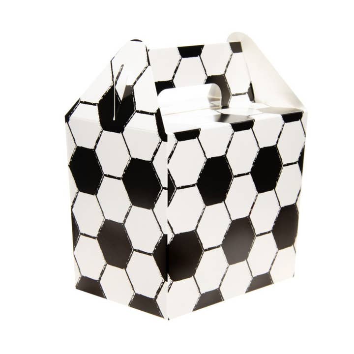 White and Black Football Lunch Box for wholesale by Kids Party Craft