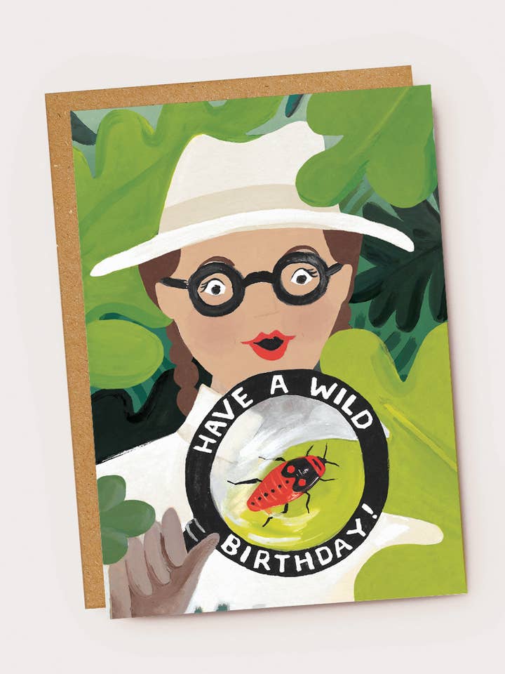 Ha ett Wild Birthday Explorer-tjejkort för wholesale av Jade Fisher